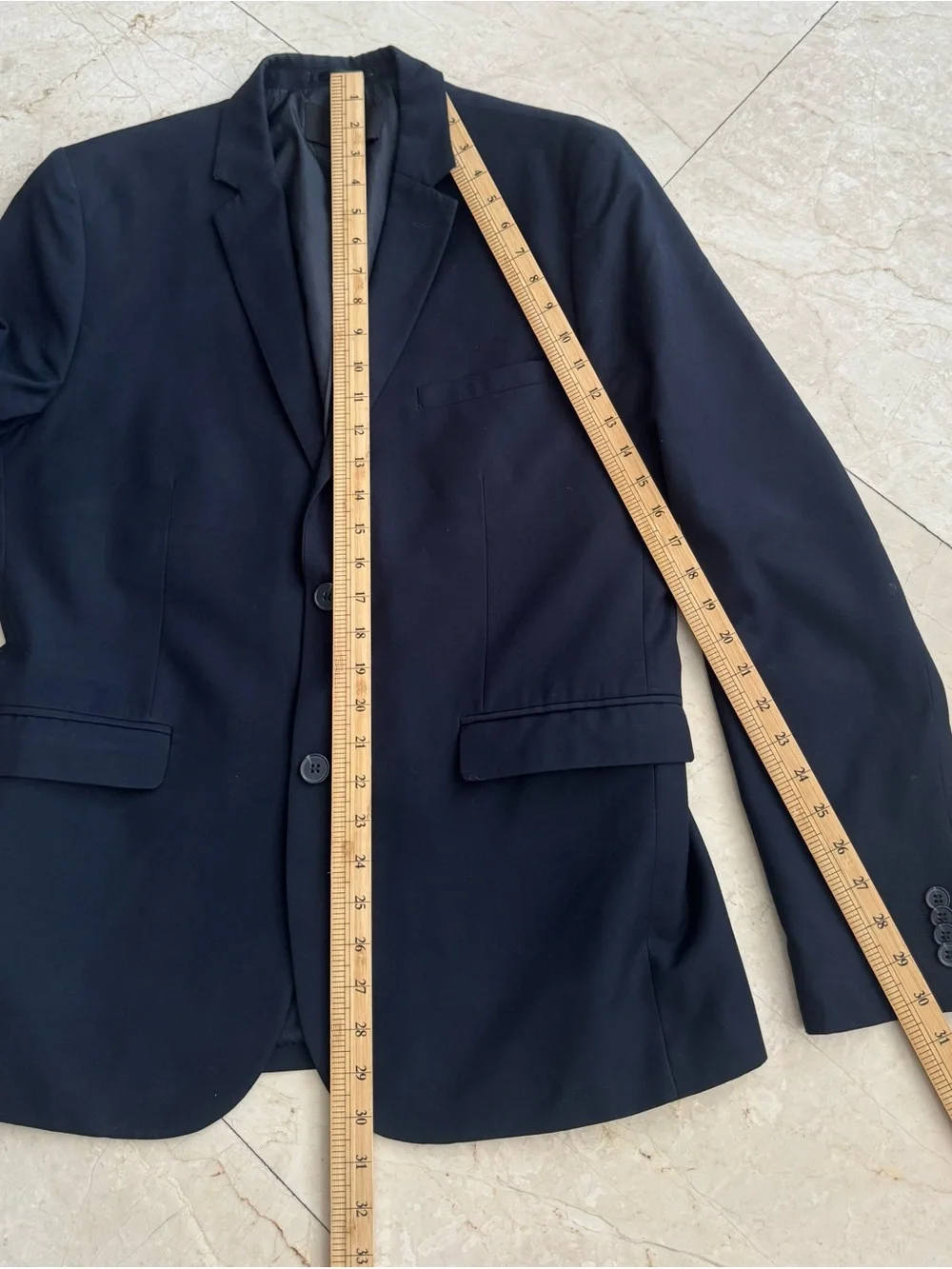 H&M Men's Dark Navy Two-Piece Suit jacket 42R pants 36